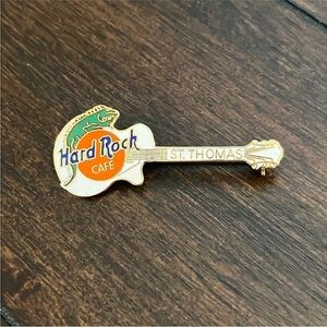 Hard Rock Cafe St. Thomas Lizard Guitar Pin